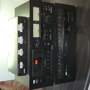 Sansui D-90 Cassette Deck WORKING Vintage Tape 1980s Analogue SANSUI T-60 AM/FM
